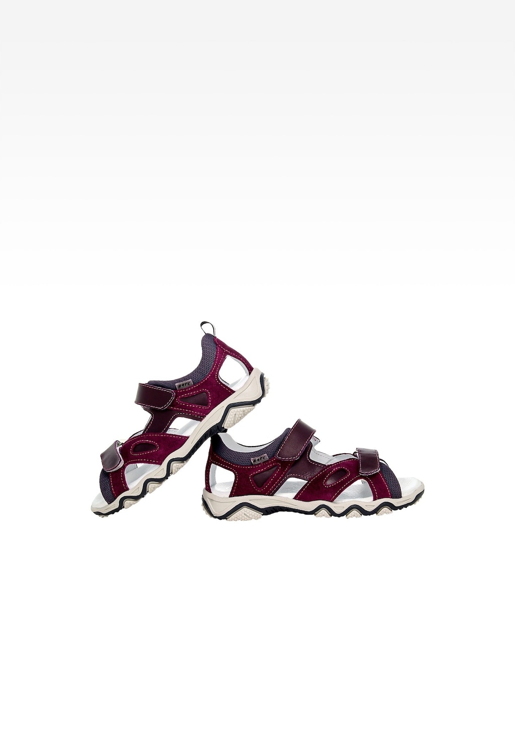 Fialovo-vínové sandály BARTEK 1669701 Widok 6