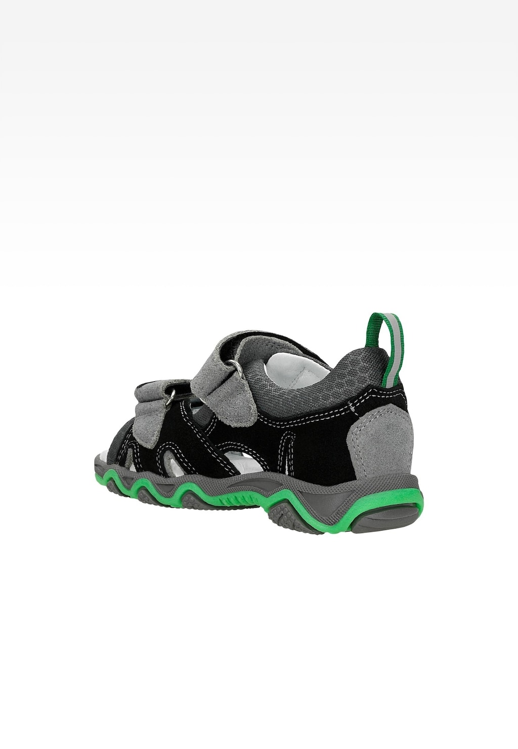 Černé sandály se zelenými prvky BARTEK 16188-01 Widok 3