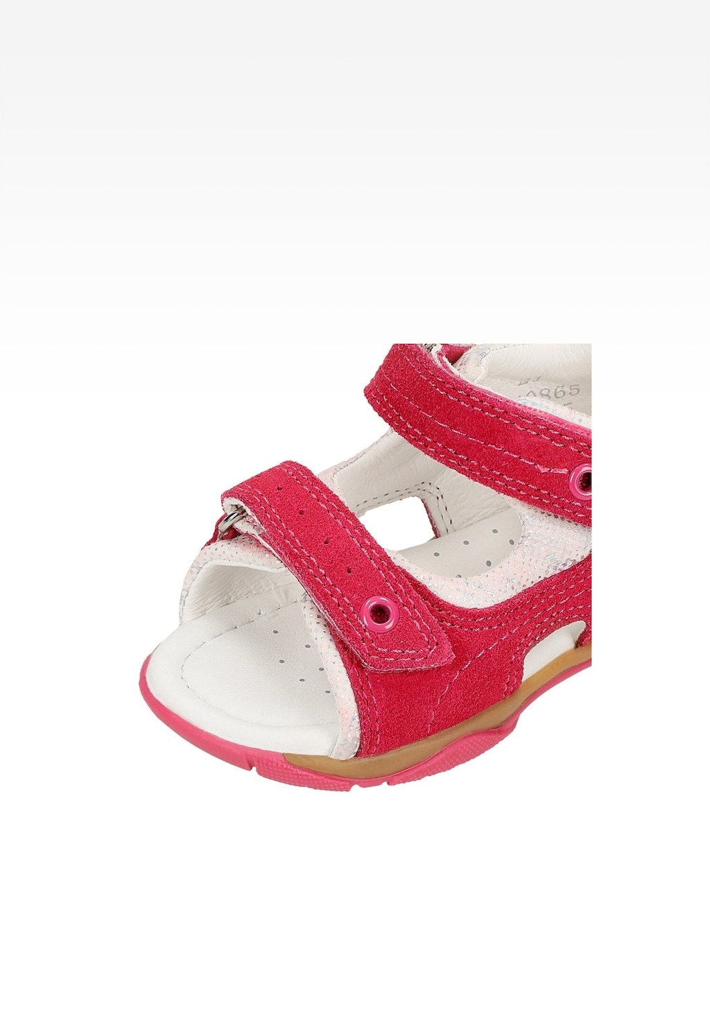 Różowe sandały ze skóry naturalnej dla dziewcząt BARTEK 84408-65 Widok 7