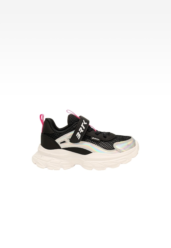 Czarne sneakersy dla dziewczynki z elementami holo BARTEK 87008-11