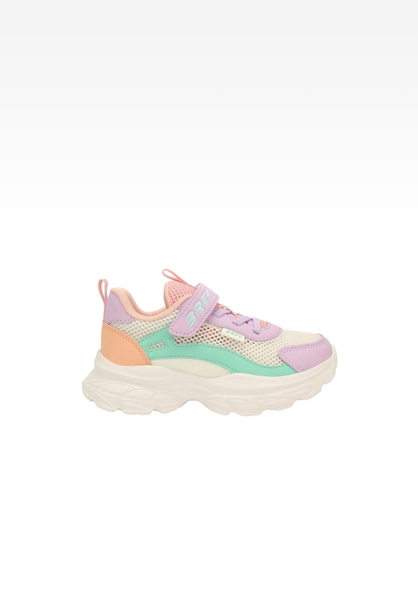 Kolorowe sneakersy dla dziewczynki na masywnej podeszwie BARTEK 87008-16