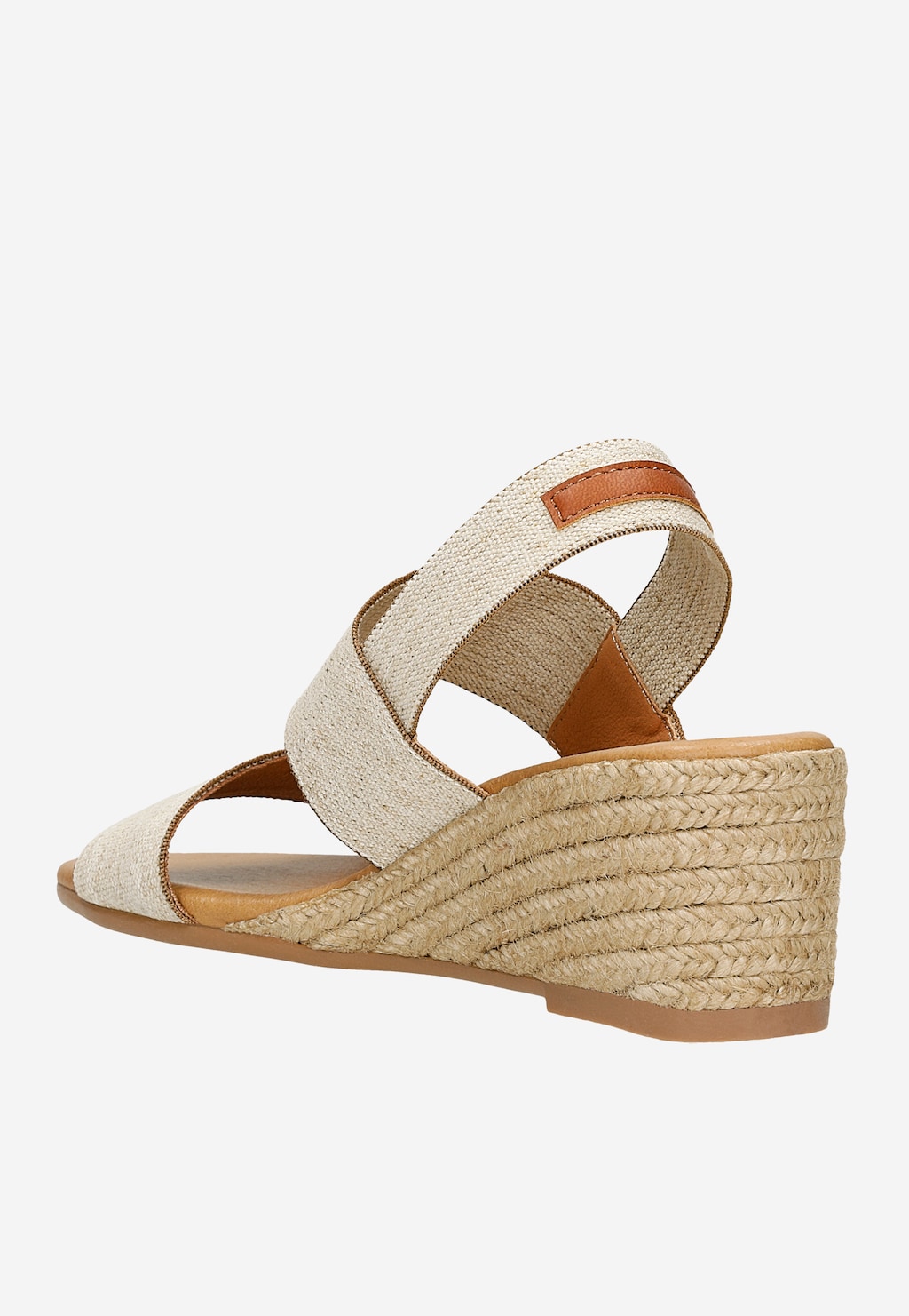Béžové espadrilky RELAKS na platformě R7600114 Widok 3