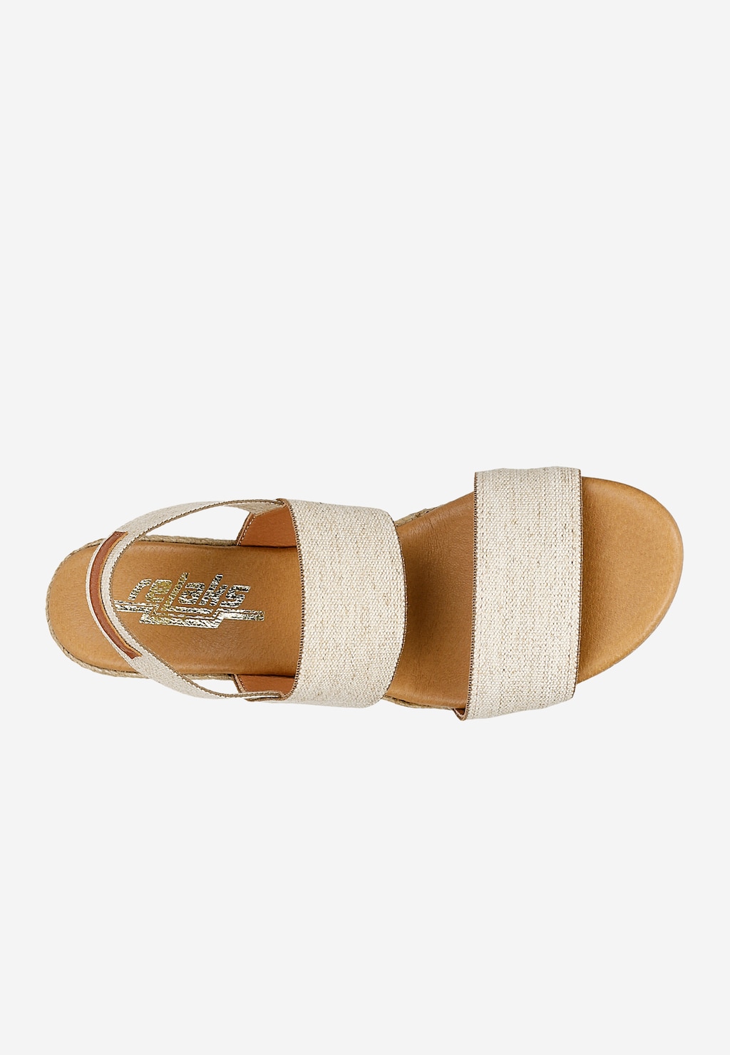 Béžové espadrilky RELAKS na platformě R7600114 Widok 4