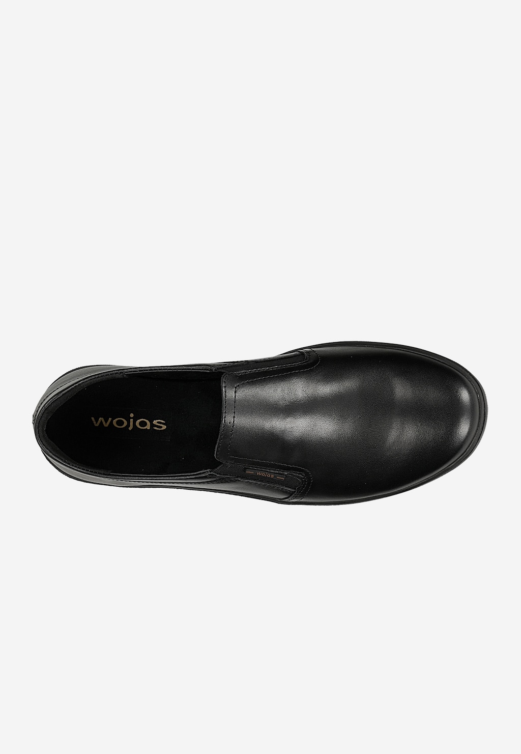 Černé pánské mokasíny z lícové kůže 10255-51 Widok 4