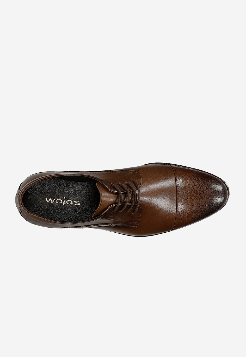 Hnědé pánské společenské polobotky z lícové kůže 10281-52 Widok 4