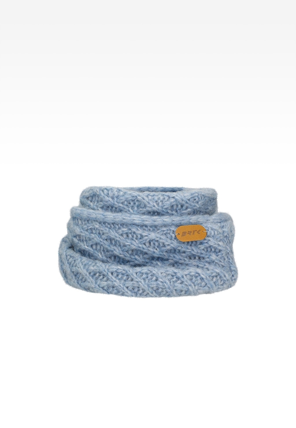 Niebieski komplet czapka + komin BARTEK 85602-86 z wełny merino Widok 3