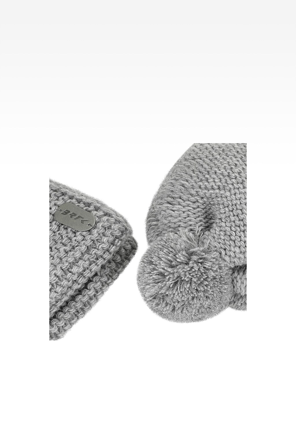 Šedá dětská sada BARTEK čepice s reflexním bambulí + nákrčník 8560580 Widok 6