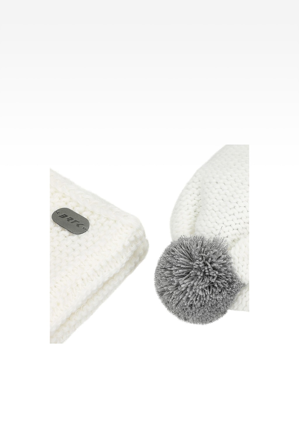 Bílá sada BARTEK 85605-89 čepice s reflexním bambulí a nákrčník Widok 6