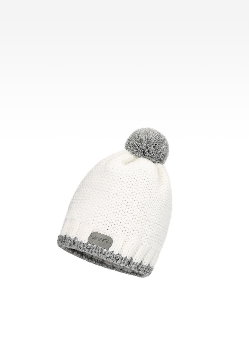 Bílá sada BARTEK 85605-89 čepice s reflexním bambulí a nákrčník Widok 3