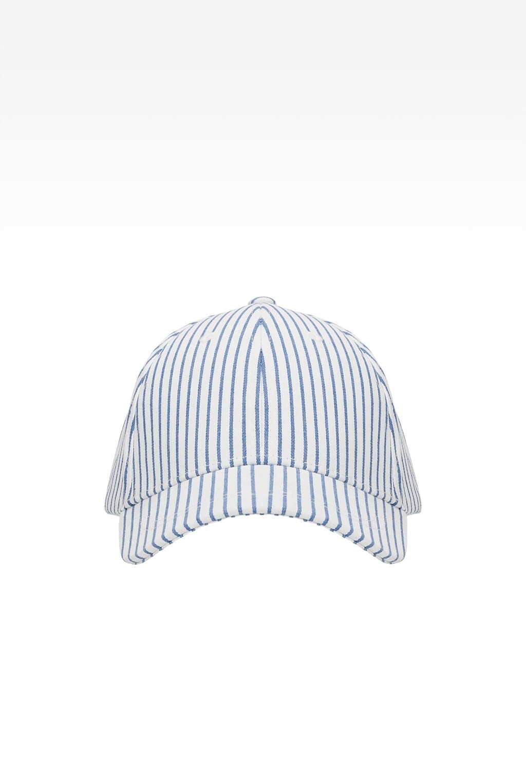 Biała czapka z daszkiem dla dzieci w niebieskie paski BARTEK 85610-19 Widok 2