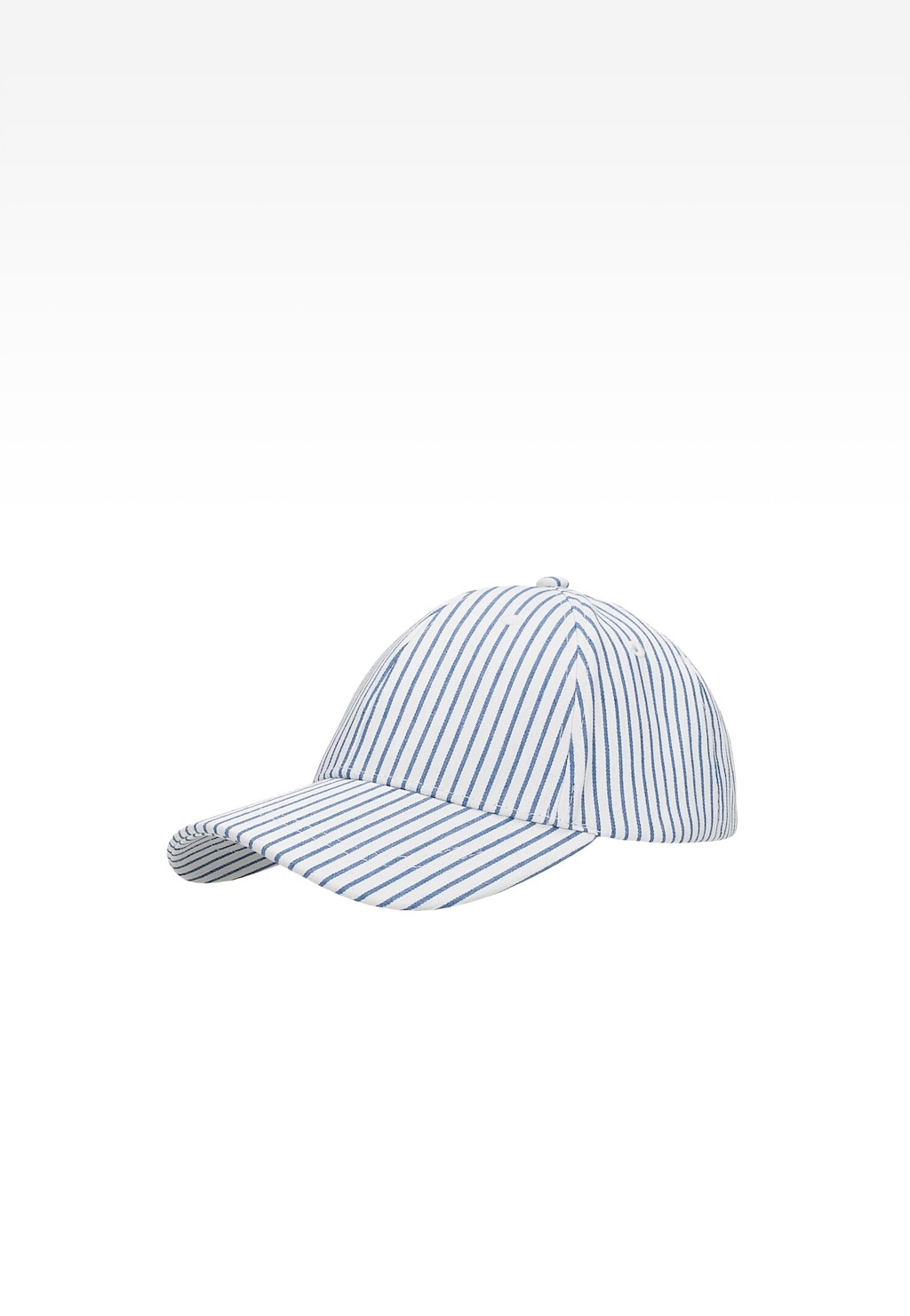Biała czapka z daszkiem dla dzieci w niebieskie paski BARTEK 85610-19 Widok 1