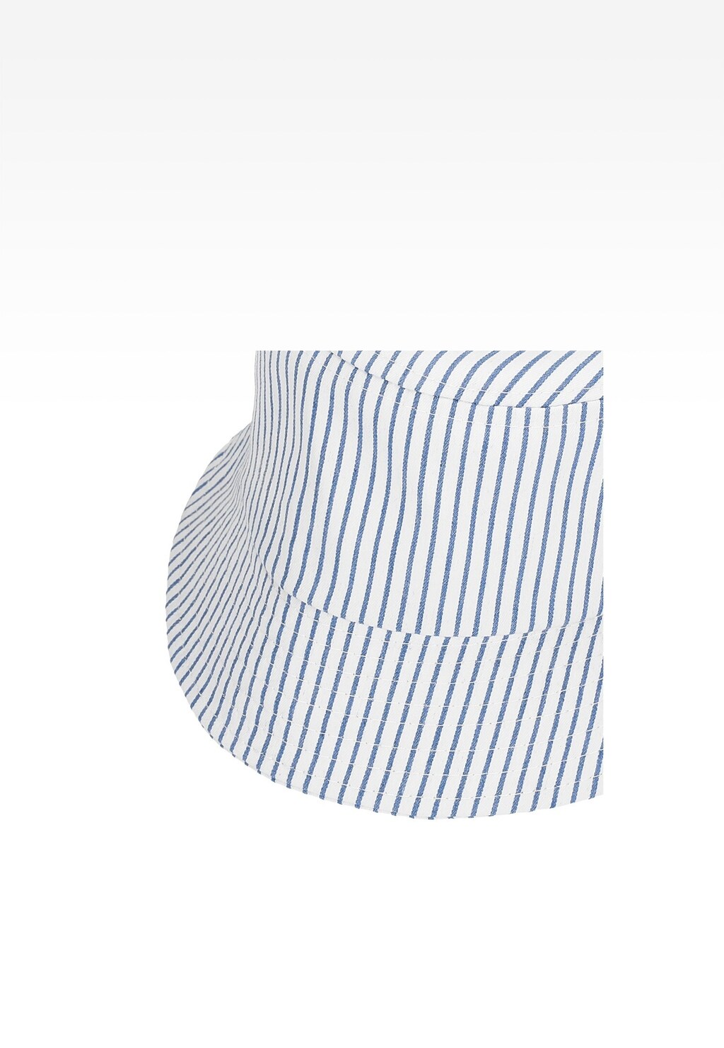 Kapelusz dziecięcy materiałowy w biało-niebieskie paski Widok 3