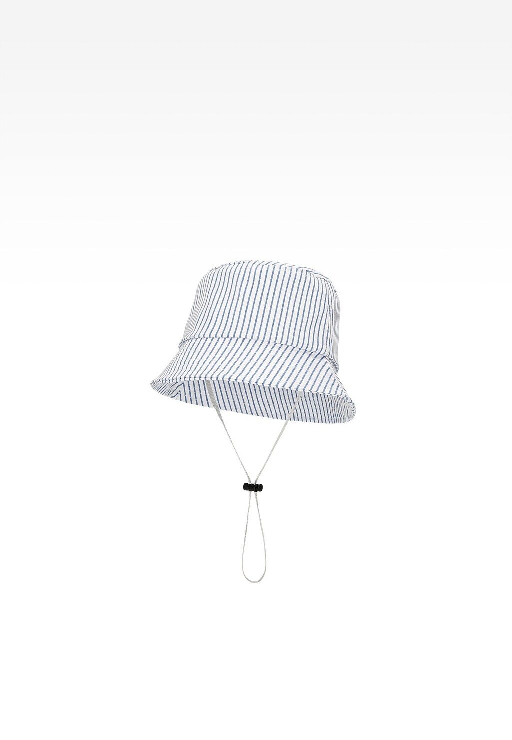 Kapelusz dziecięcy materiałowy w biało-niebieskie paski Widok 2