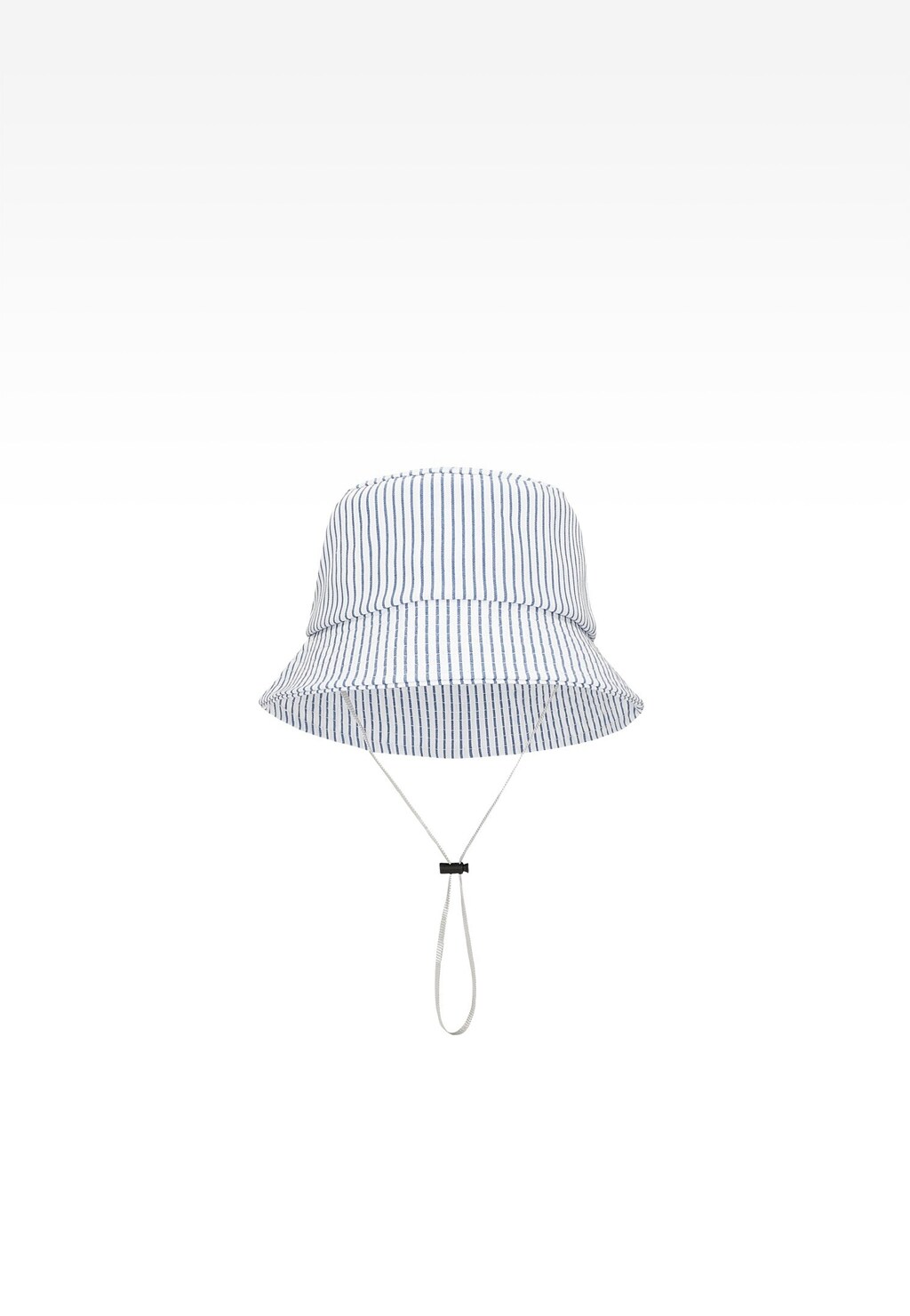 Kapelusz dziecięcy materiałowy w biało-niebieskie paski Widok 1