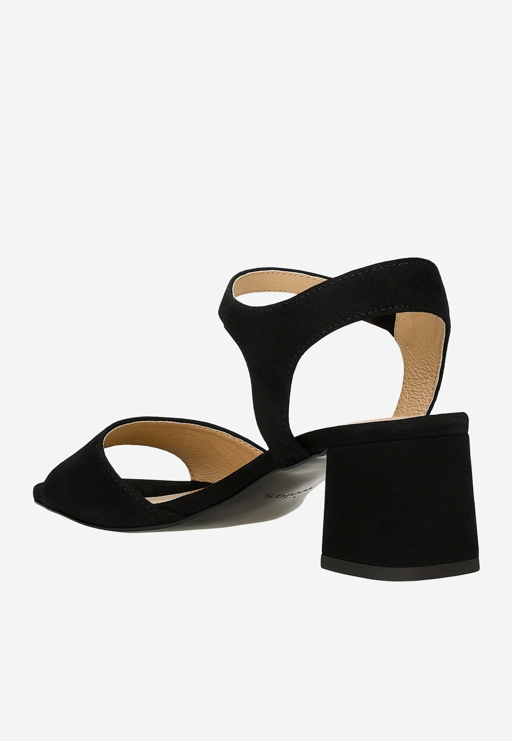 Czarne sandały na niskim obcasie 76229-61 Widok 4