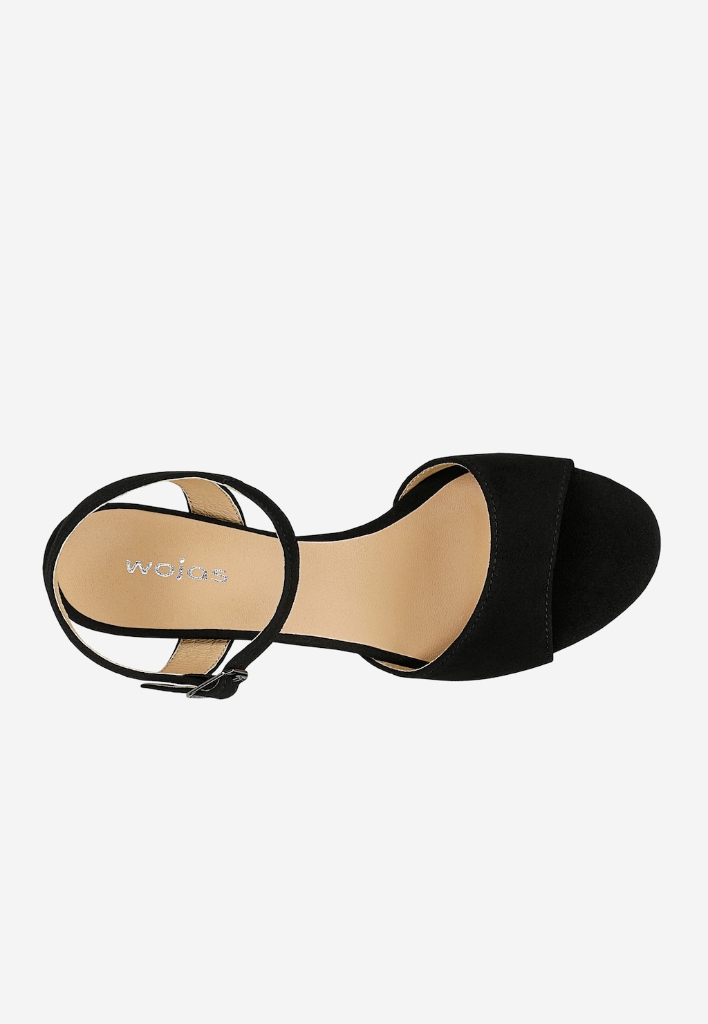 Czarne sandały na niskim obcasie 76229-61 Widok 5