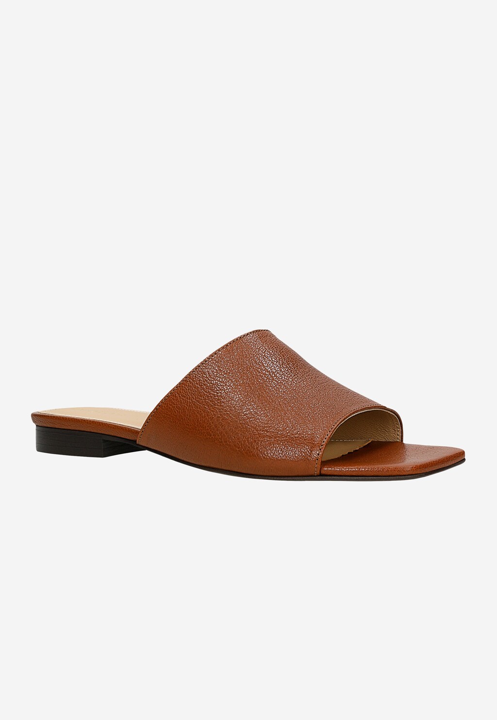 Hnědé žabky z lícové kůže 74150-53 Widok 3