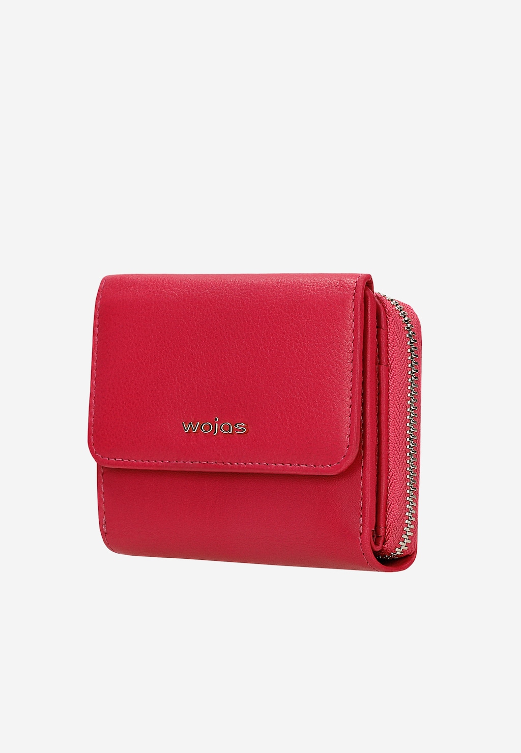 Mały różowy portfel damski ze złotymi elementami 91021-45 Widok 3