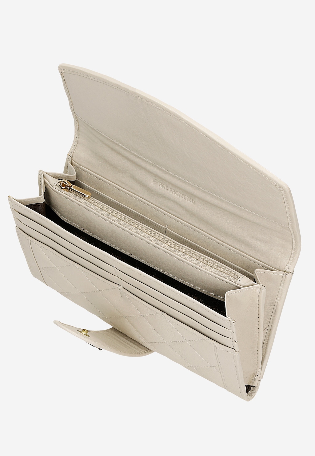 Veľká prešívaná dámska peňaženka z kože 91104-54 Widok 5