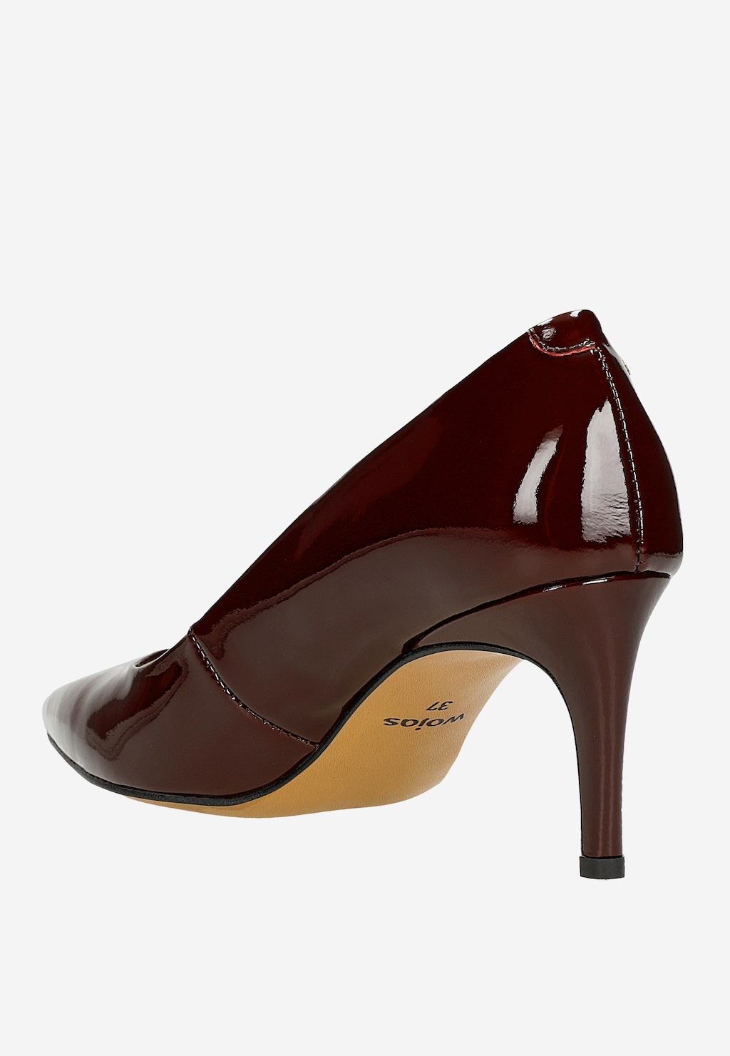 Bordové dámske lodičky z lakovanej kože 35041-35 Widok 4