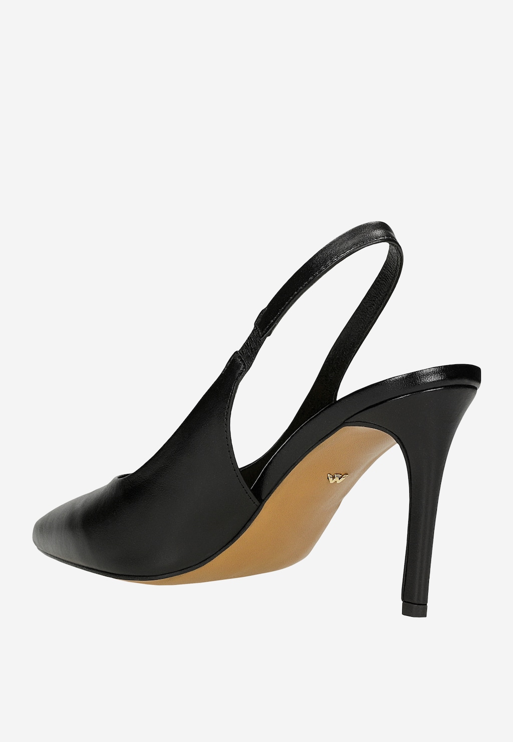 Černé dámské lodičky na vysokém podpatku s otevřenou patou 35165-51 Widok 4