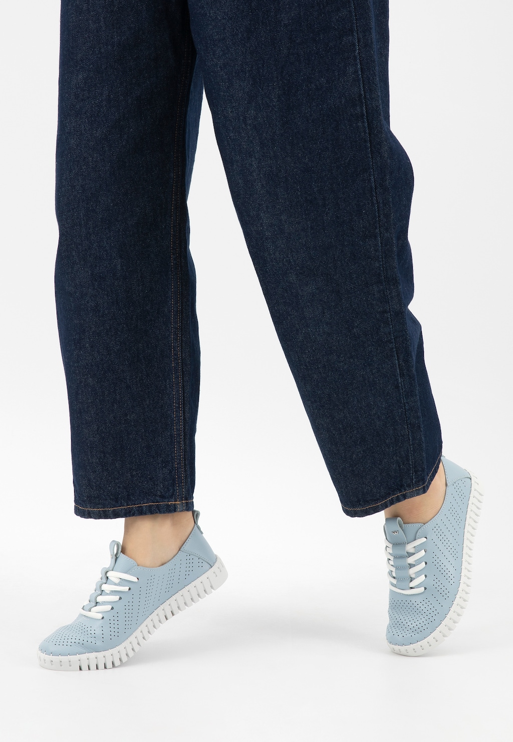 Modro-biele dámske tenisky z línie Comfort 46267-56 Widok 8