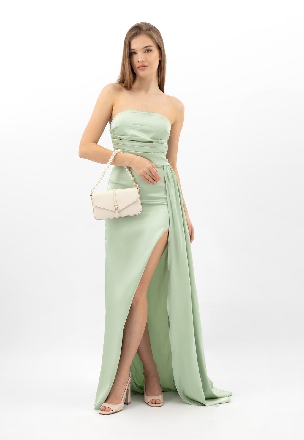 Doczepiana ozdoba ze złotymi uchwytami i perełkami 98542-19 Widok 6