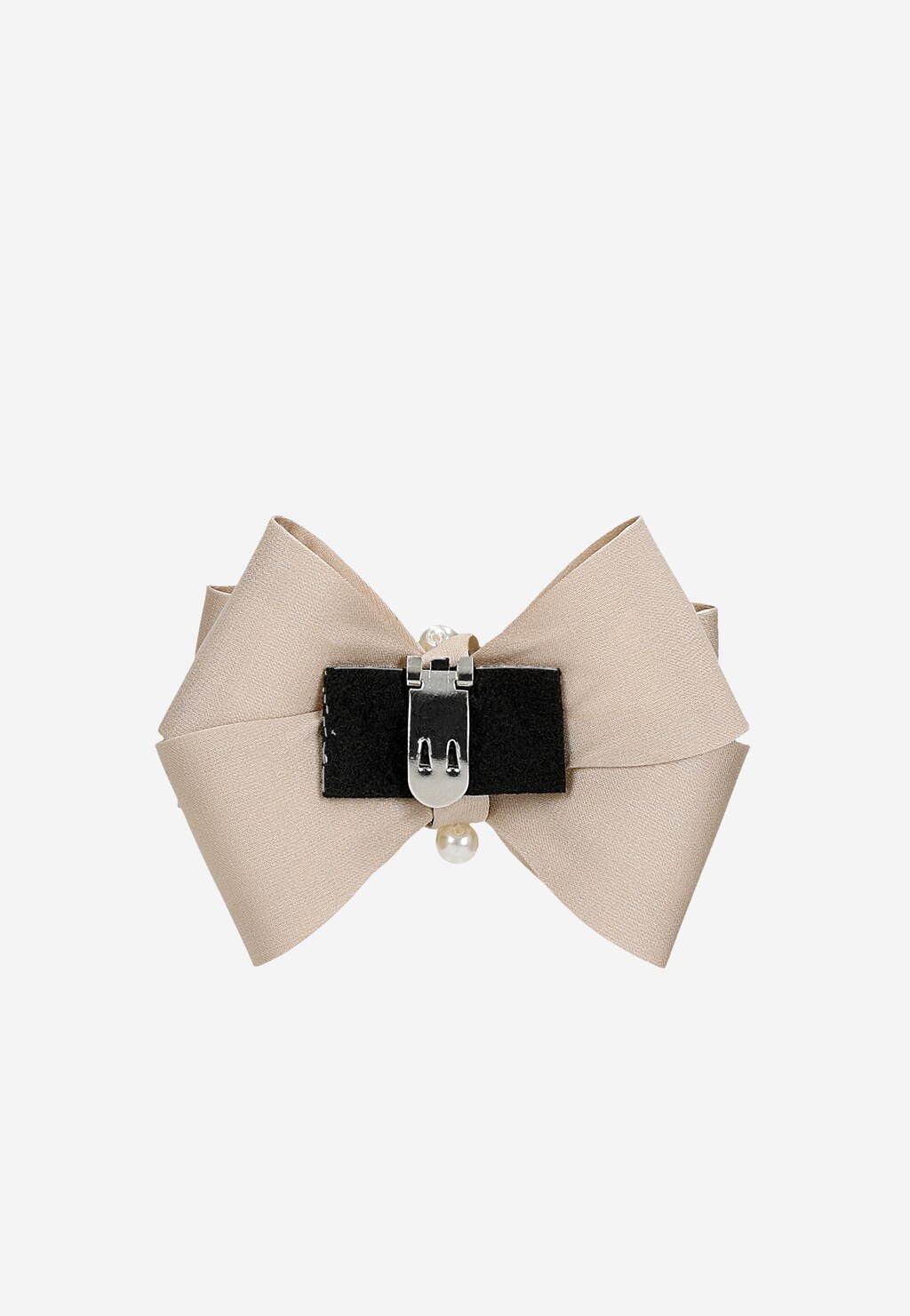 Béžové odnímatelné mašle na boty s perličkami 98540-14 Widok 4