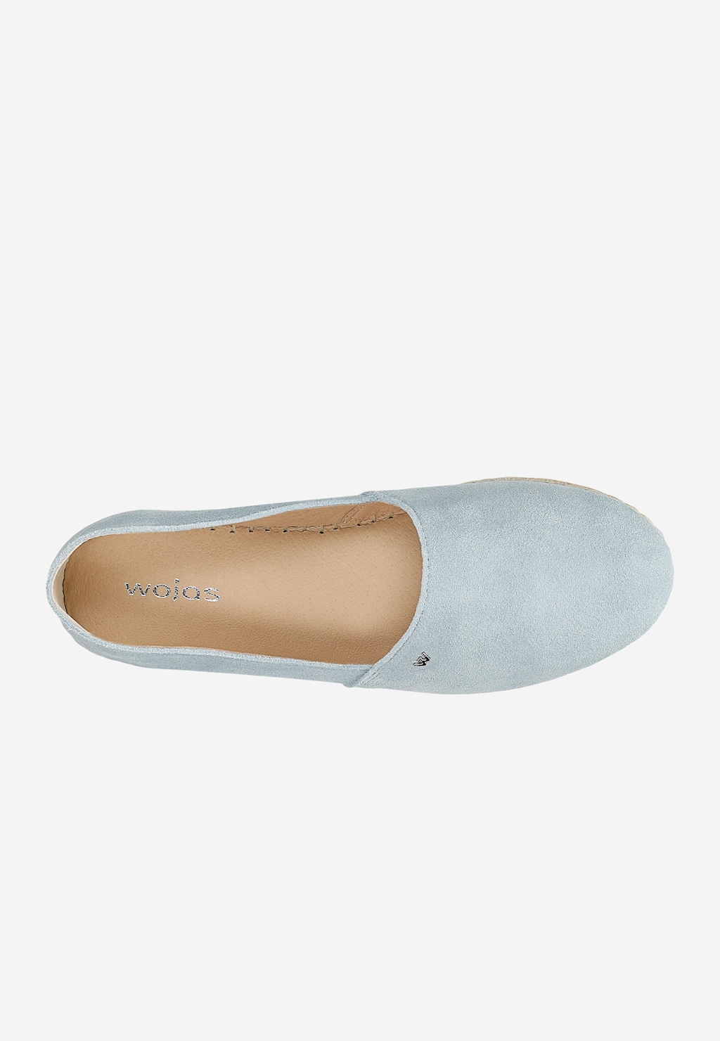 Svetlomodré dámske espadrilky z velúru 46325-66 Widok 5