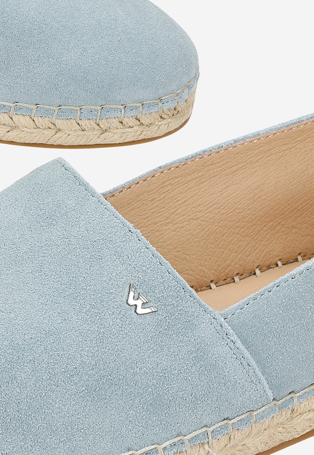 Svetlomodré dámske espadrilky z velúru 46325-66 Widok 7