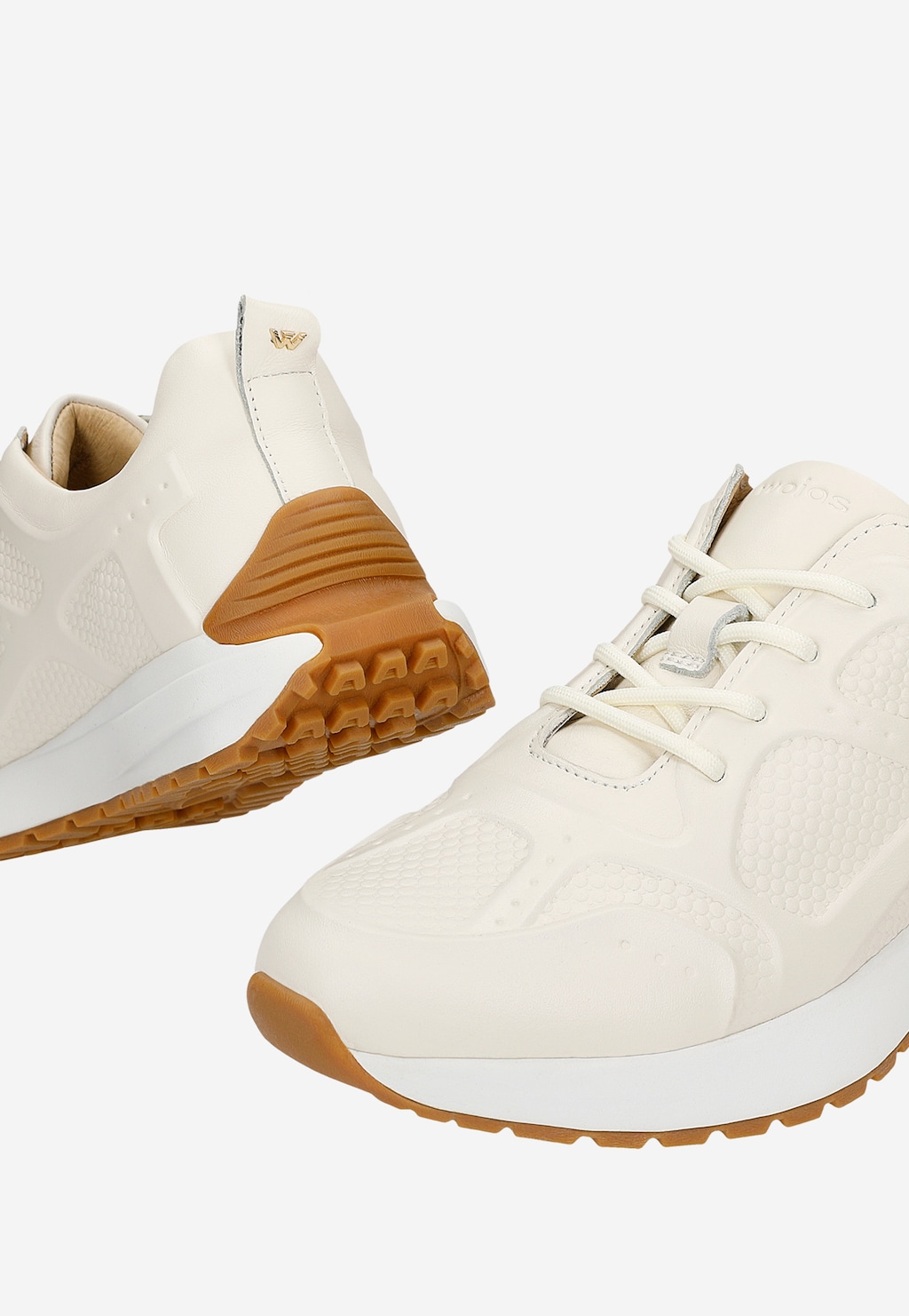 Béžové dámské tenisky s ozdobnými reliéfy 46329-54 Widok 7