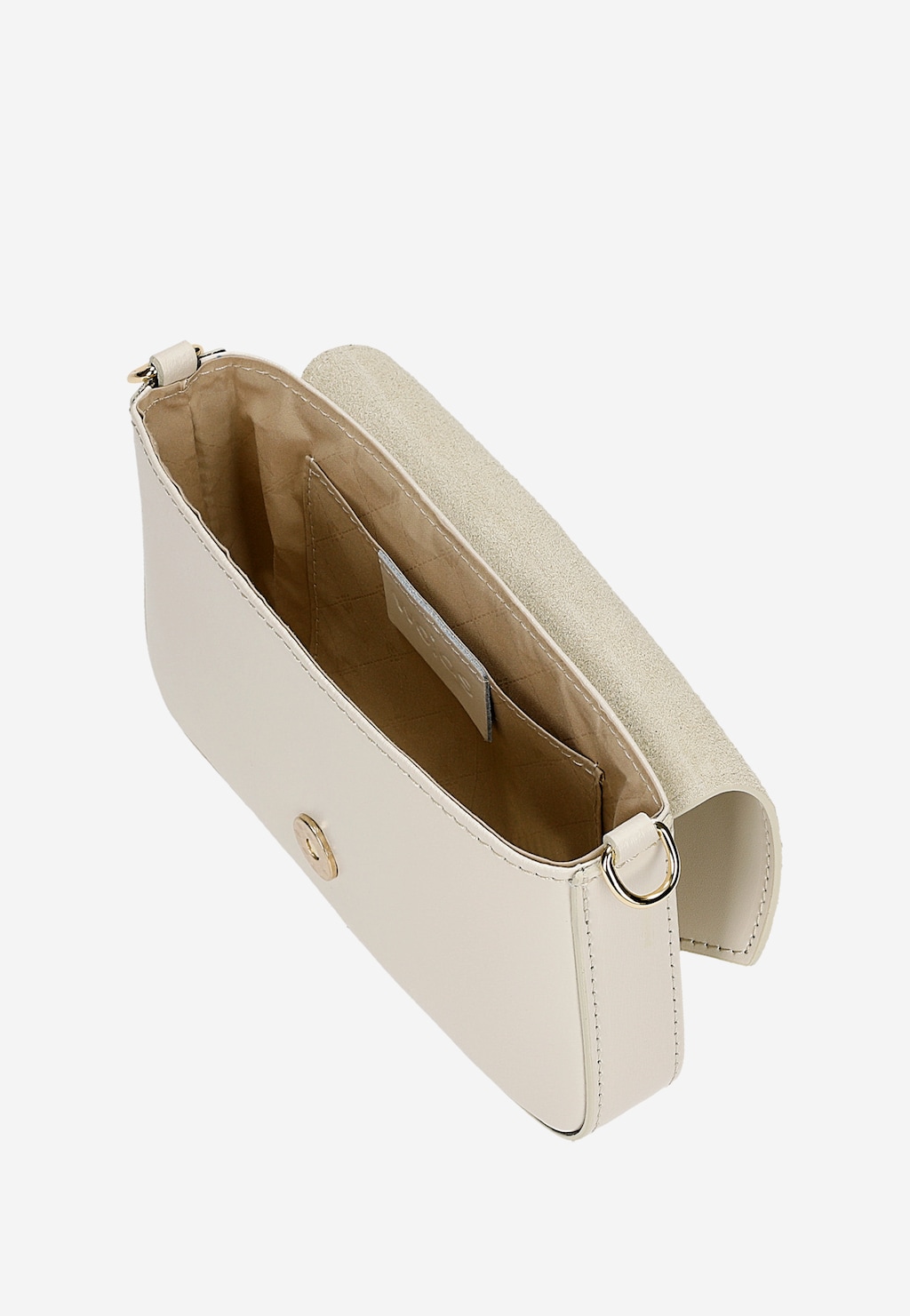 Bílá kožená kabelka se zapínáním s kamínky 80302-50 Widok 7