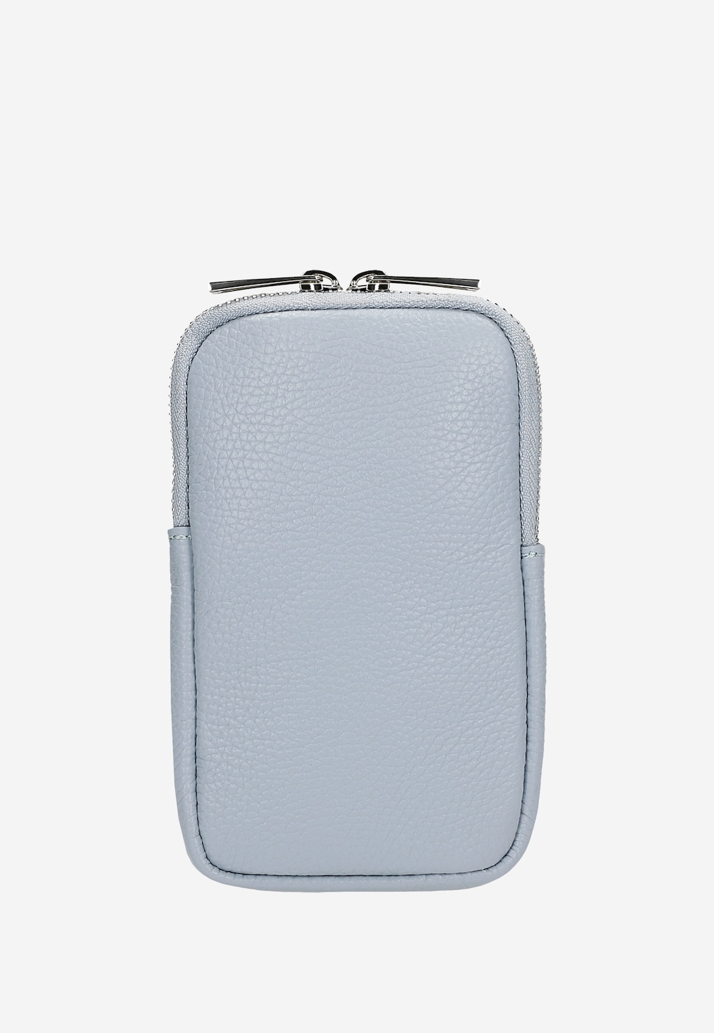 Skórzana torebka na telefon w kolorze baby blue 80103-56 Widok 2