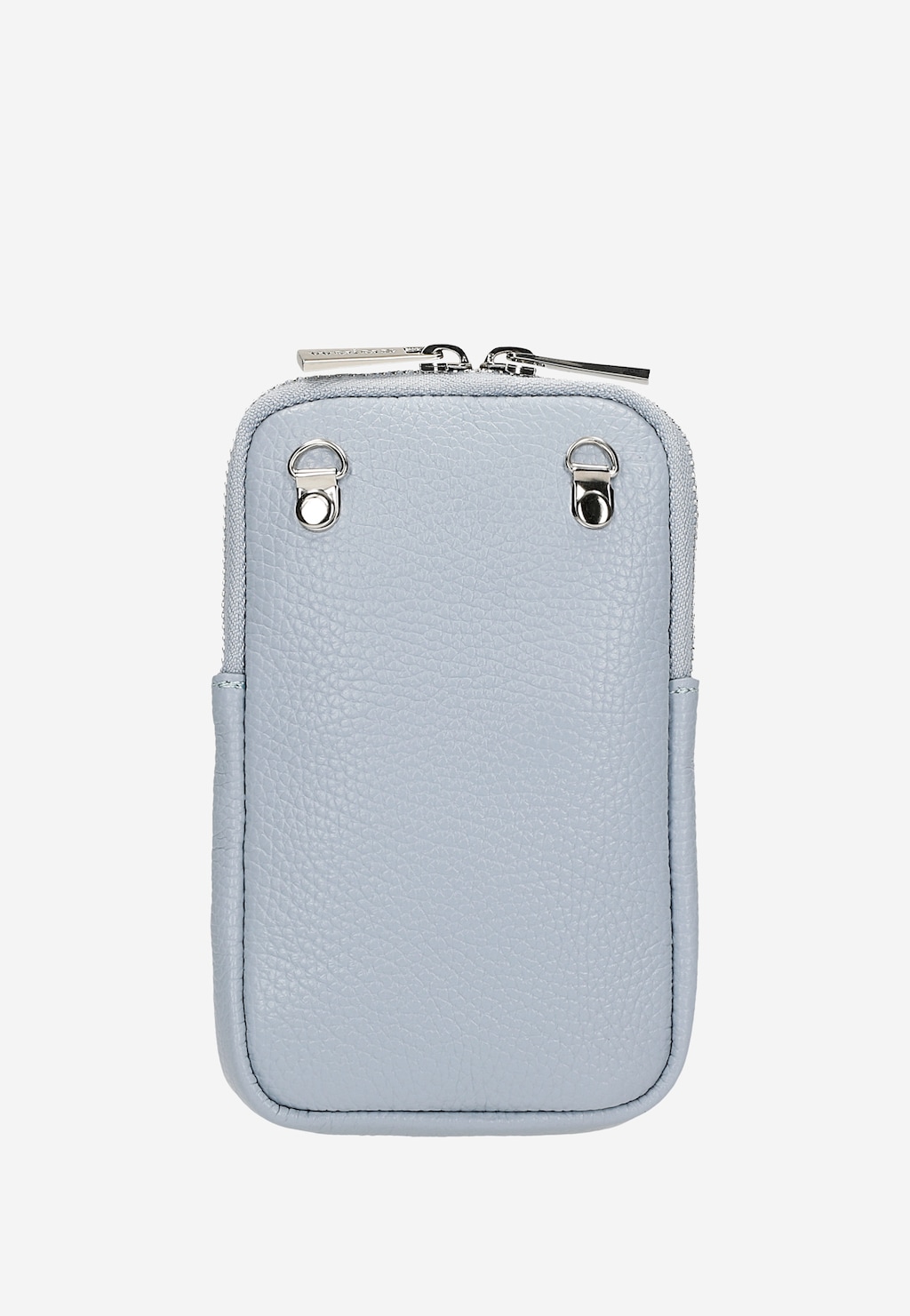 Skórzana torebka na telefon w kolorze baby blue 80103-56 Widok 4