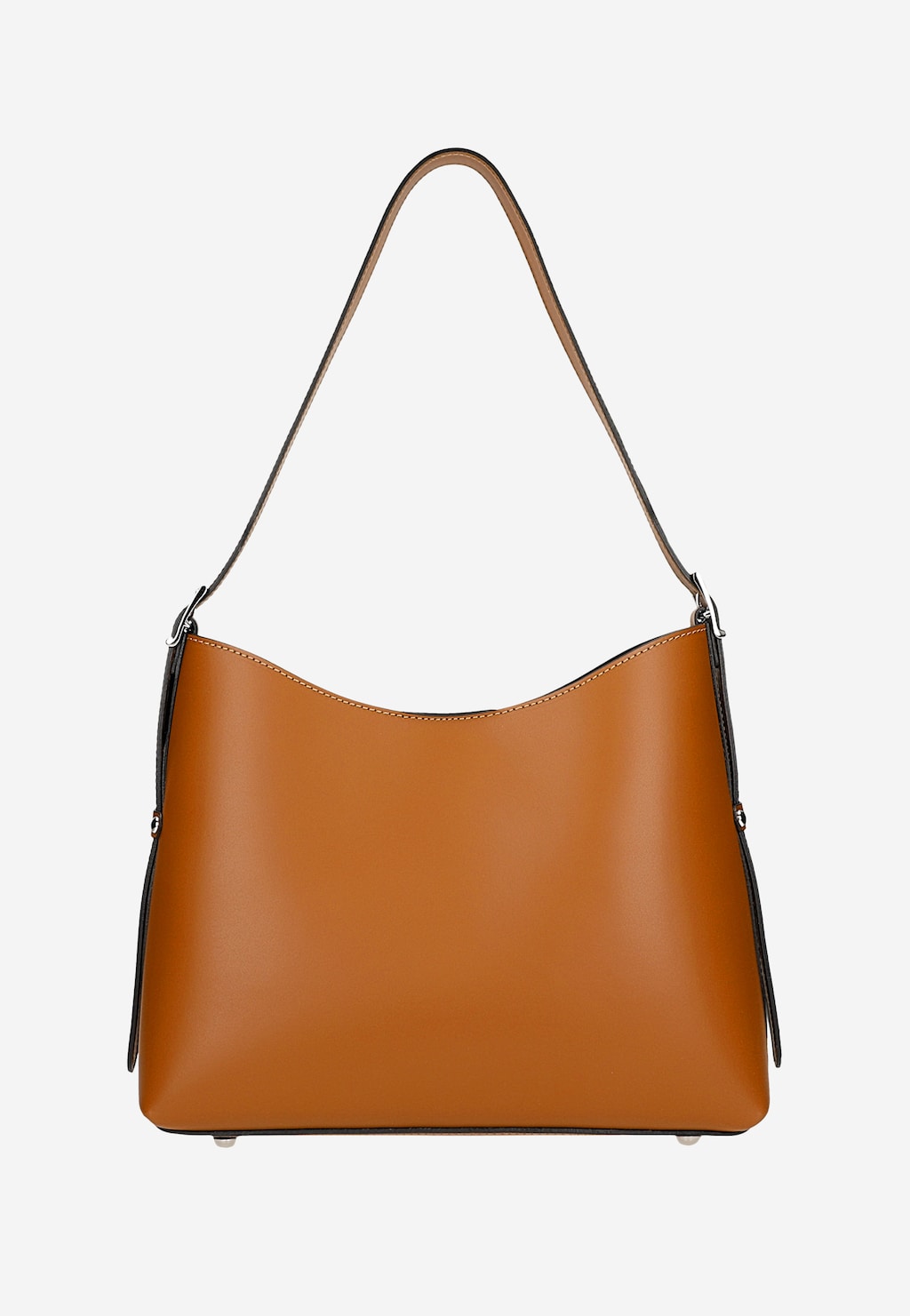 Velká dámská kožená kabelka v hnědé barvě 80182-53 Widok 4