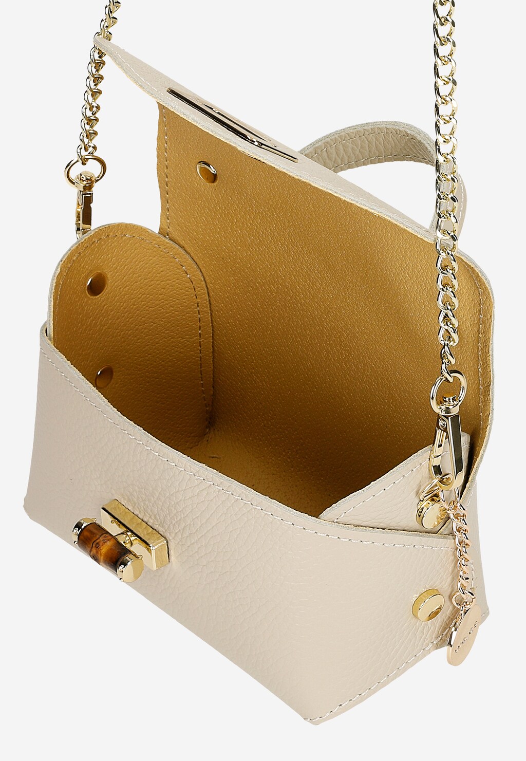 Mała wizytowa torebka ze złotym łańcuchem 80189-54 Widok 6