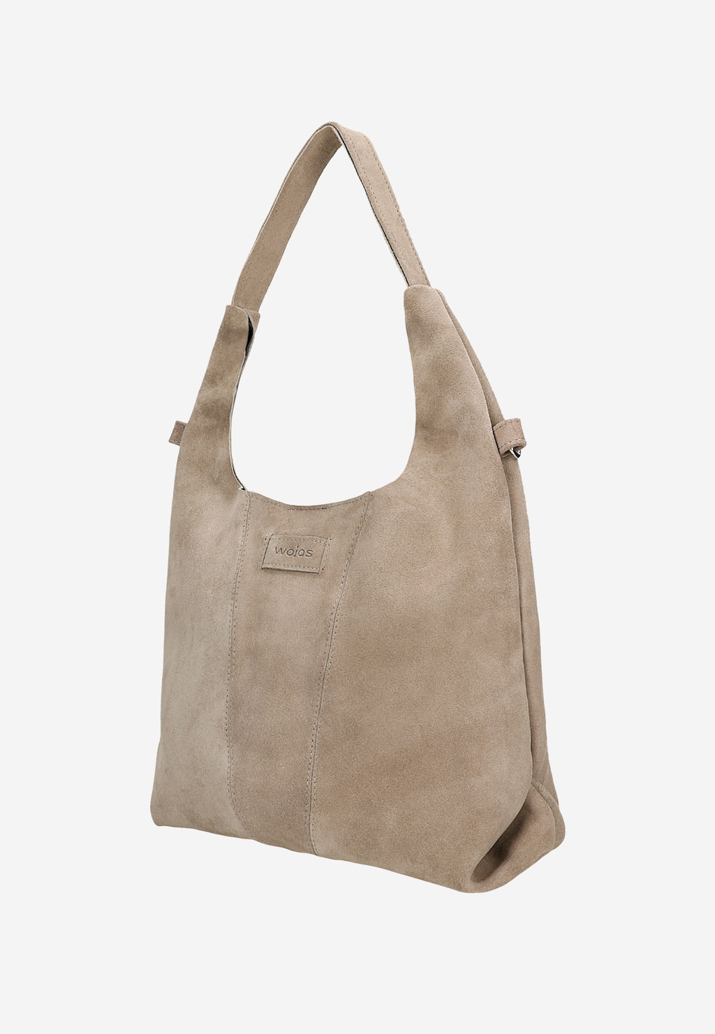 Béžová dámska kabelka z velúrovej usne 80446-64 Widok 2