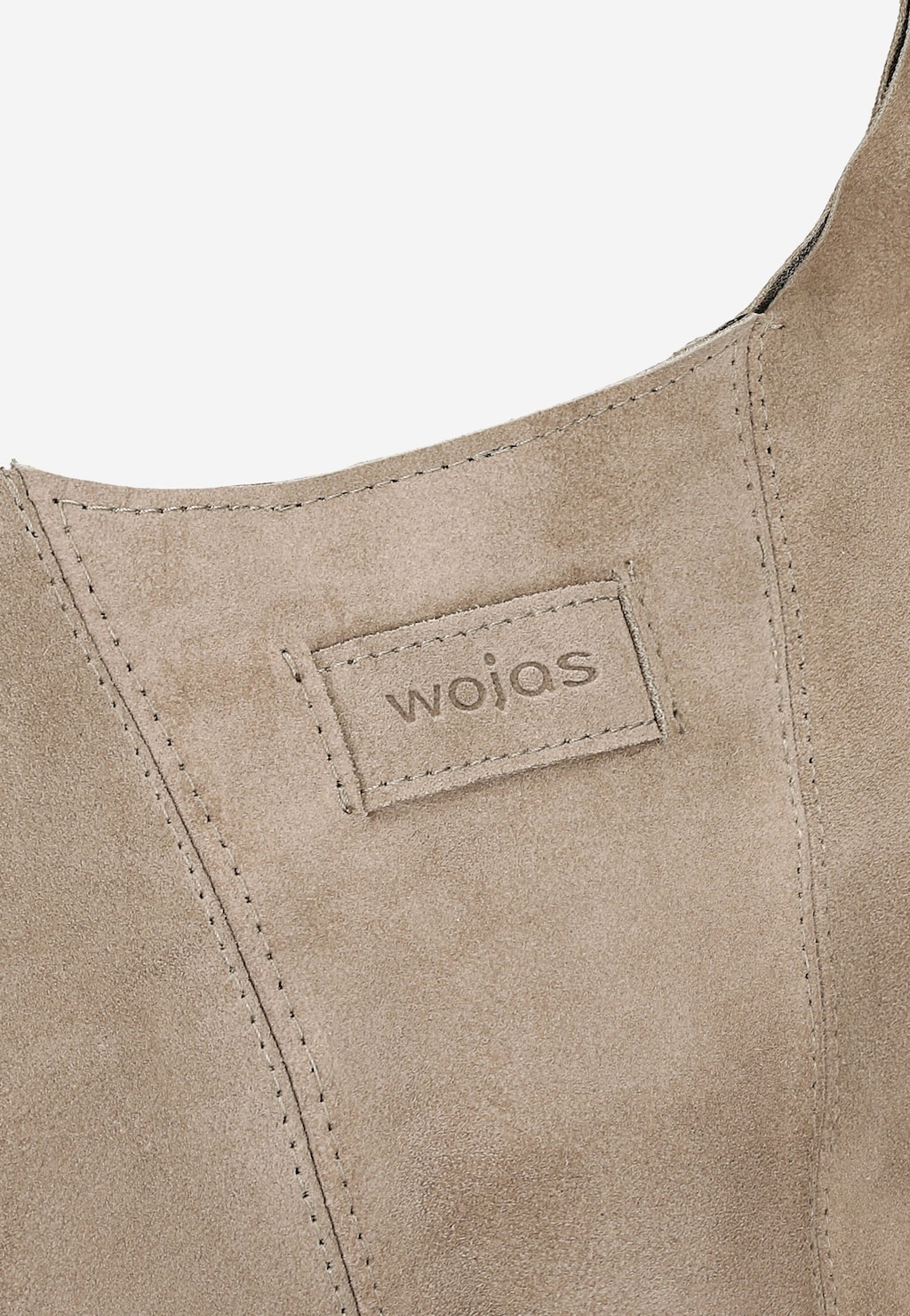 Béžová dámska kabelka z velúrovej usne 80446-64 Widok 6