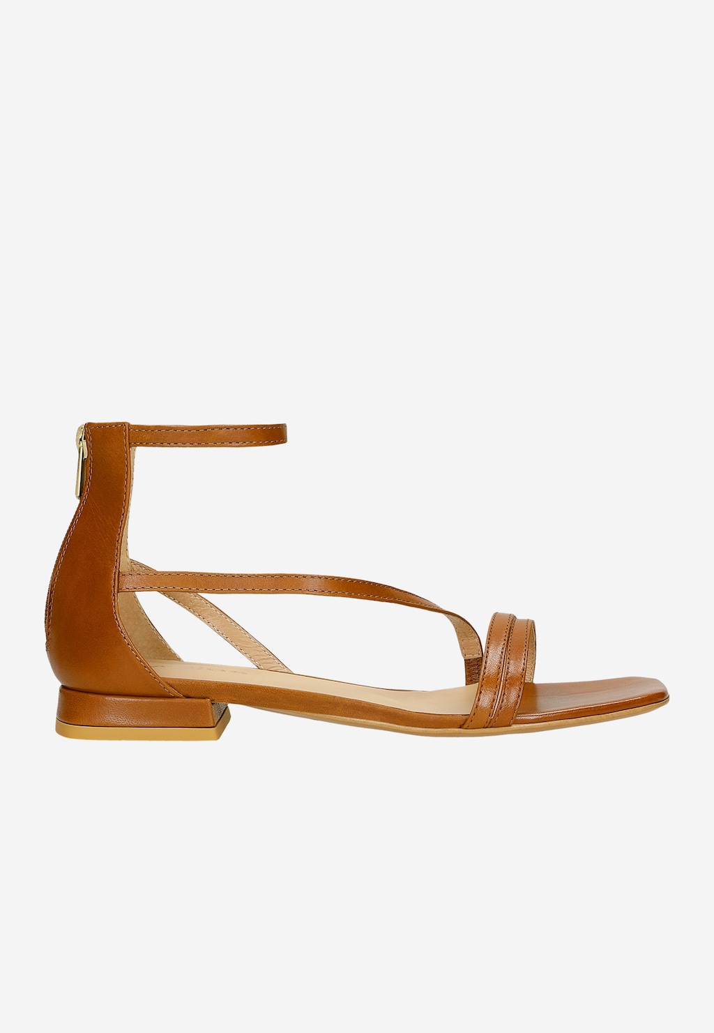 Hnedé dámske sandále z lícnej kože 76222-53 Widok 2