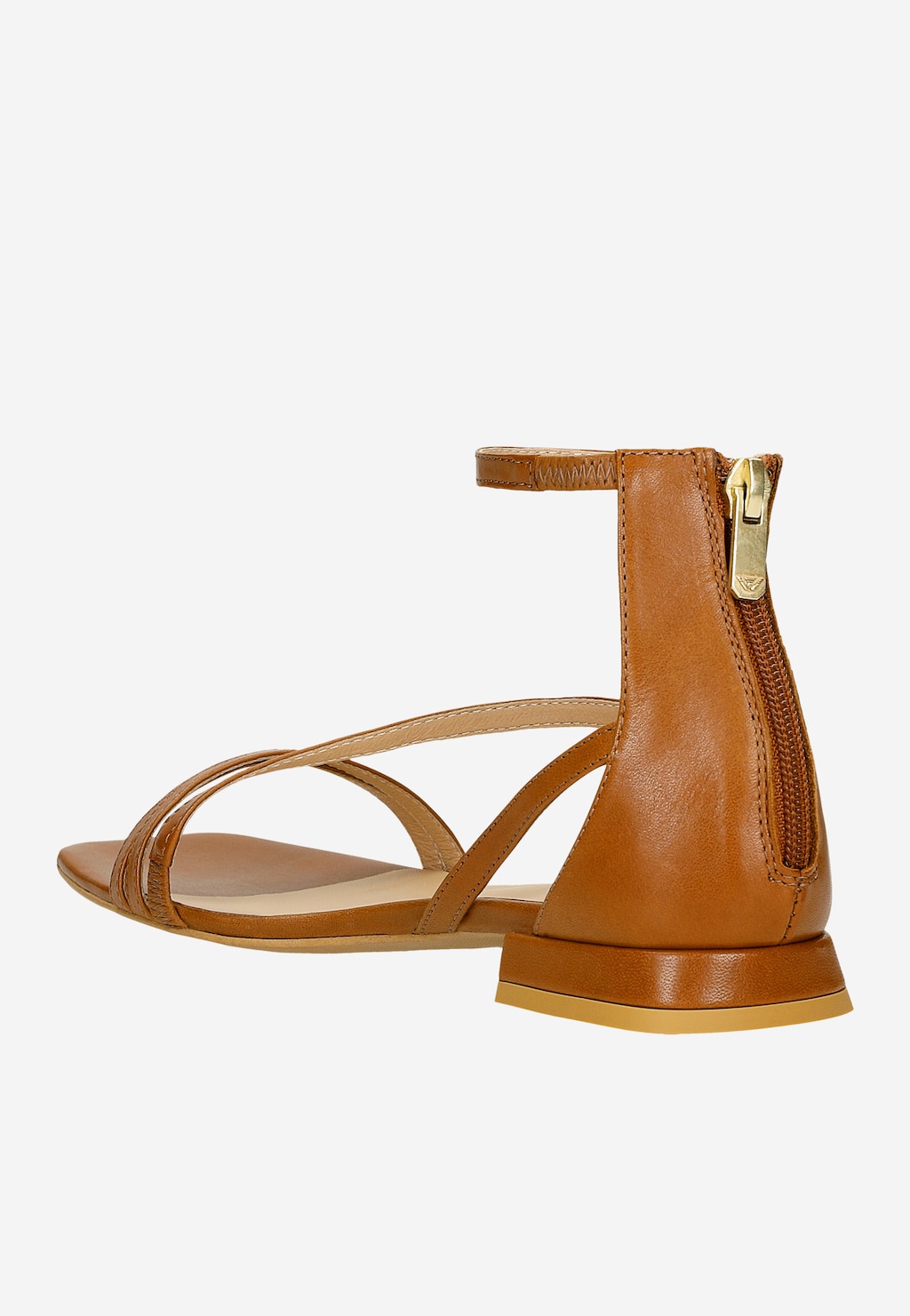 Hnedé dámske sandále z lícnej kože 76222-53 Widok 4