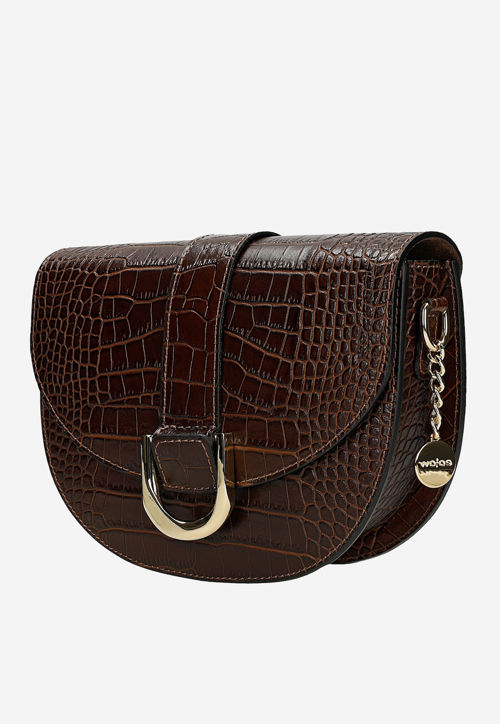 Ciemnobrązowa torebka damska z ozdobnym tłoczeniem 80351-72 Widok 2