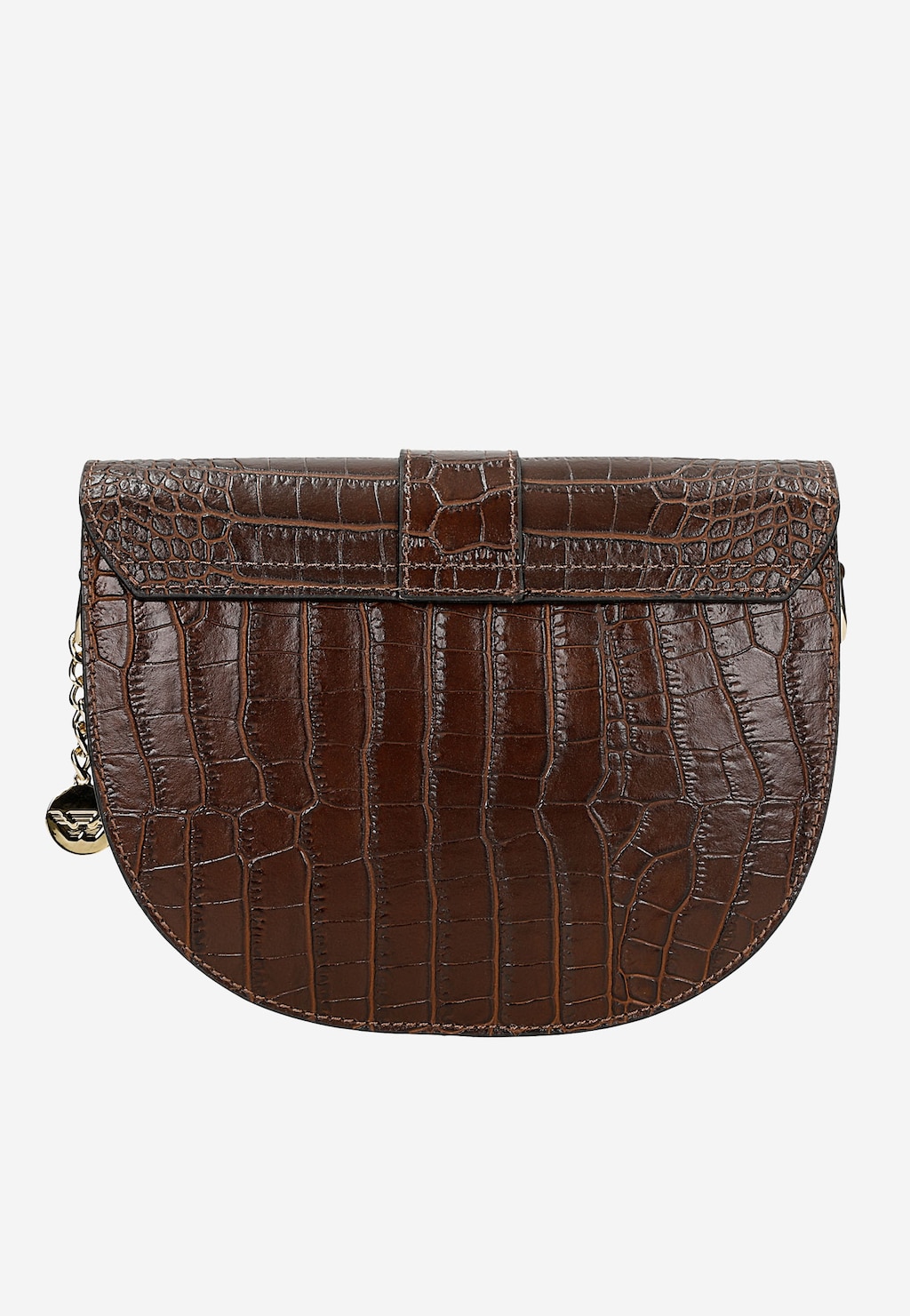Ciemnobrązowa torebka damska z ozdobnym tłoczeniem 80351-72 Widok 3