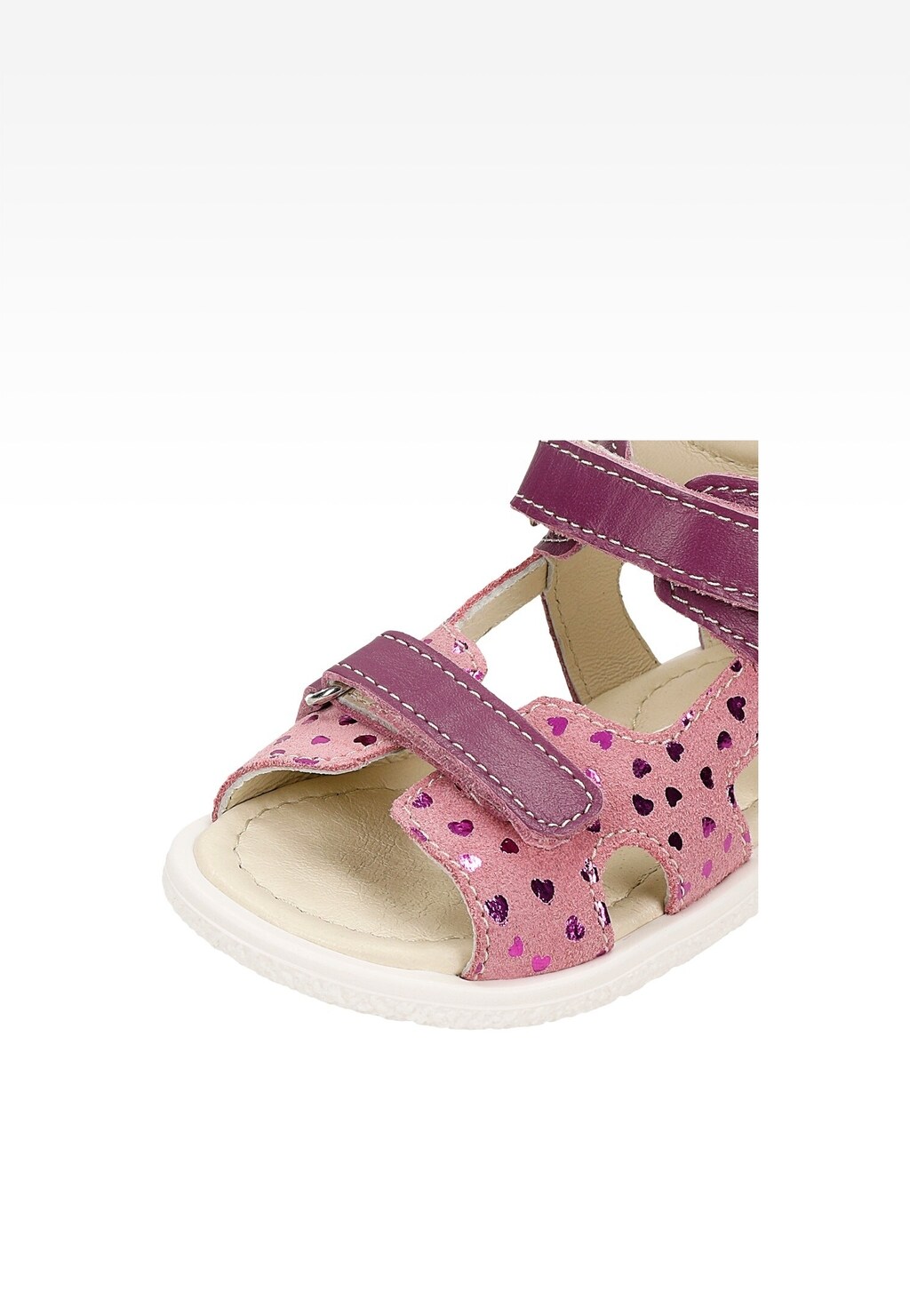 Sandały BARTEK 11042203, dla dziewcząt, fioletowo-różowy Widok 8