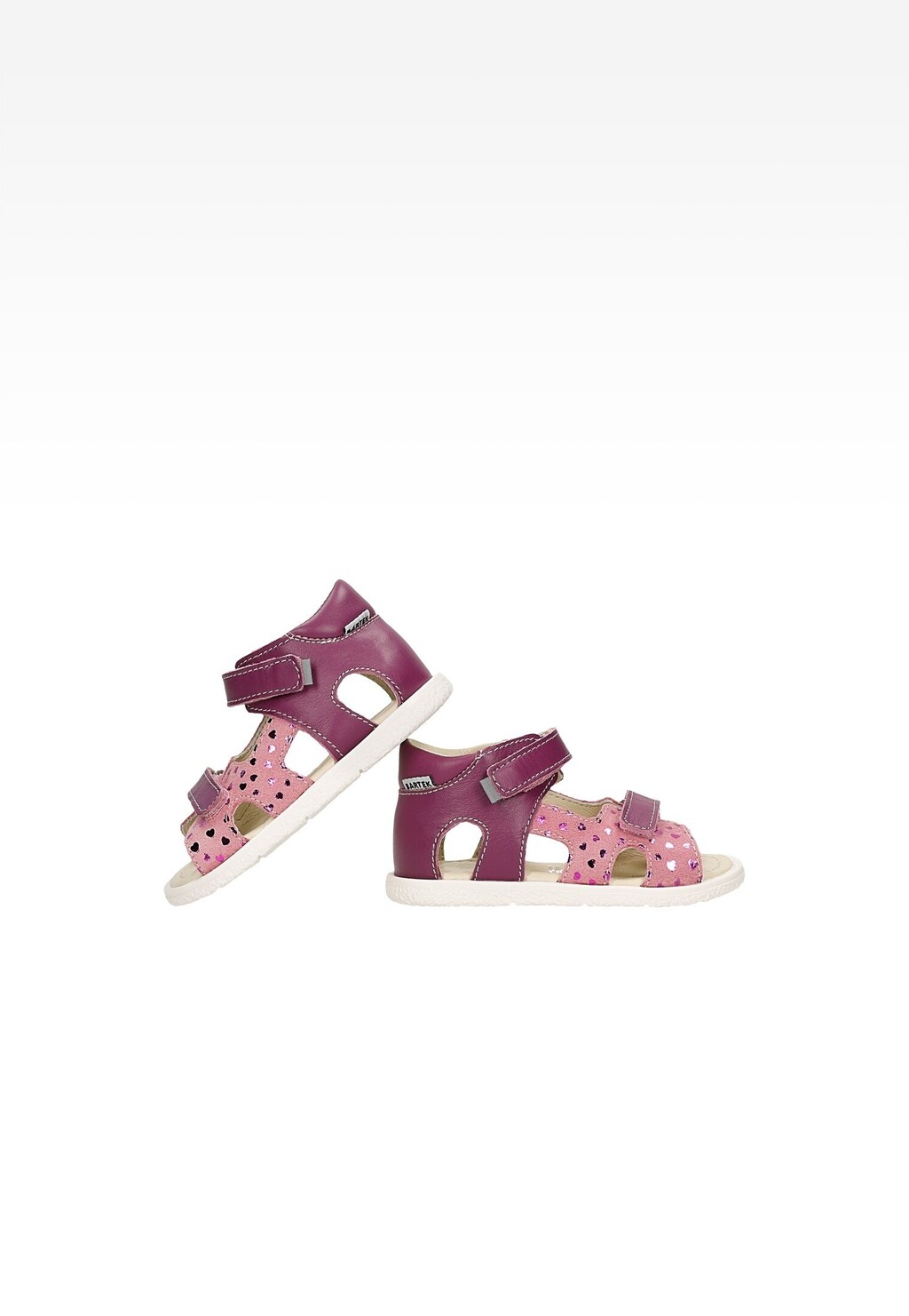 Sandały BARTEK 11042203, dla dziewcząt, fioletowo-różowy Widok 6