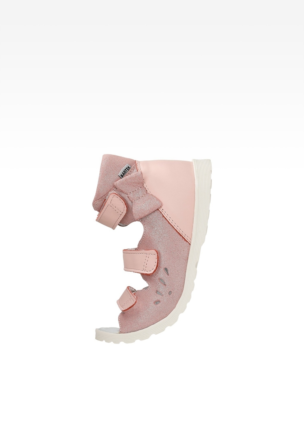 Ružové uzavreté sandále s mašľou BARTEK 86803-027 Widok 8