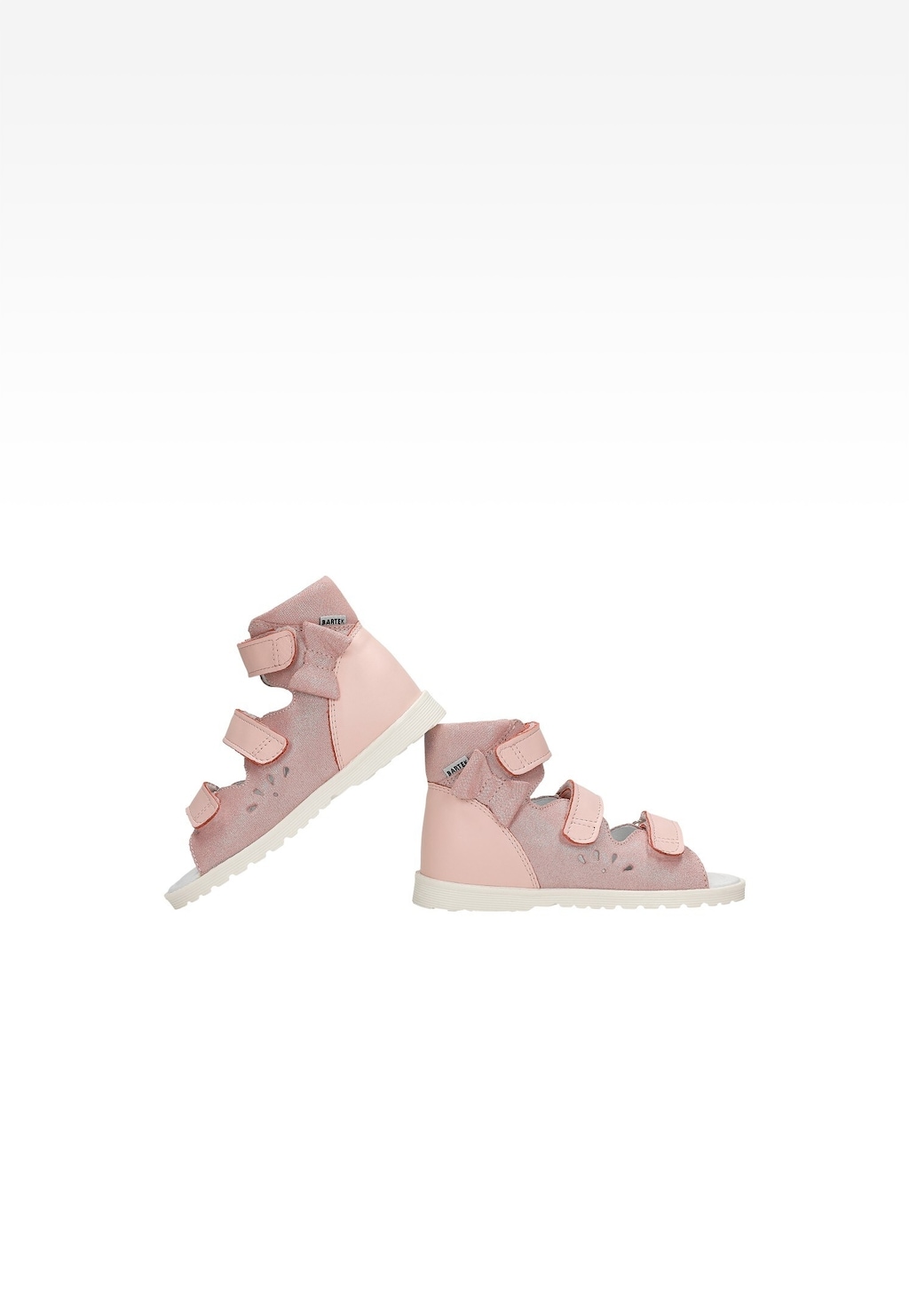 Ružové uzavreté sandále s mašľou BARTEK 86803-027 Widok 6