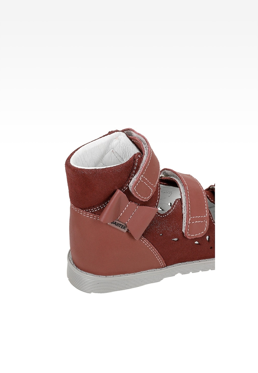 Bordó uzavřené sandály BARTEK 86803-026 Widok 7