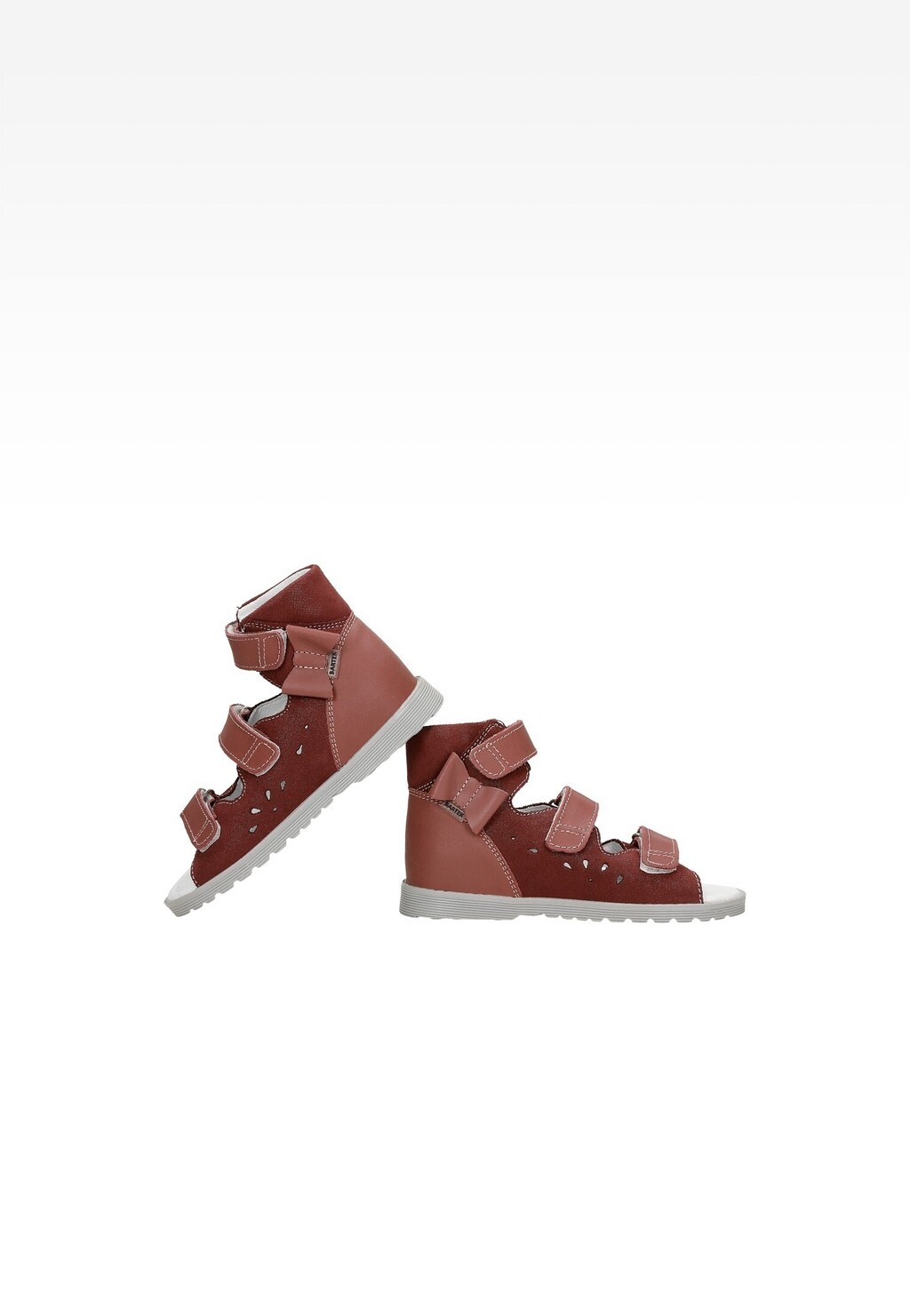 Bordové sandále pre dievčatá BARTEK 81803-026 Widok 4