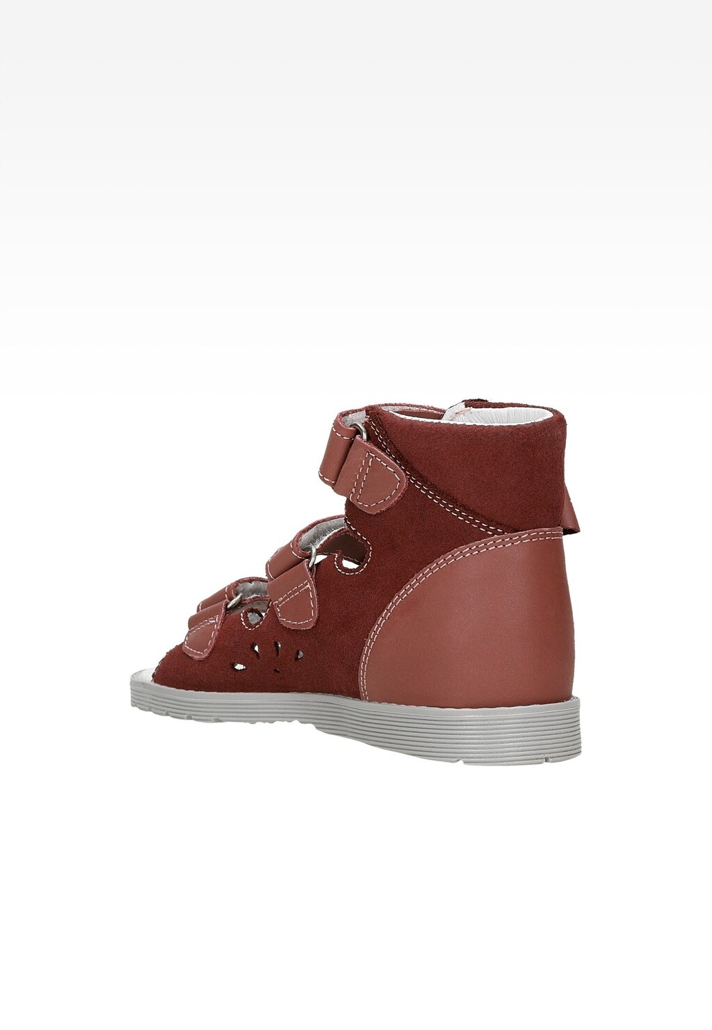 Bordové sandále pre dievčatá BARTEK 81803-026 Widok 3