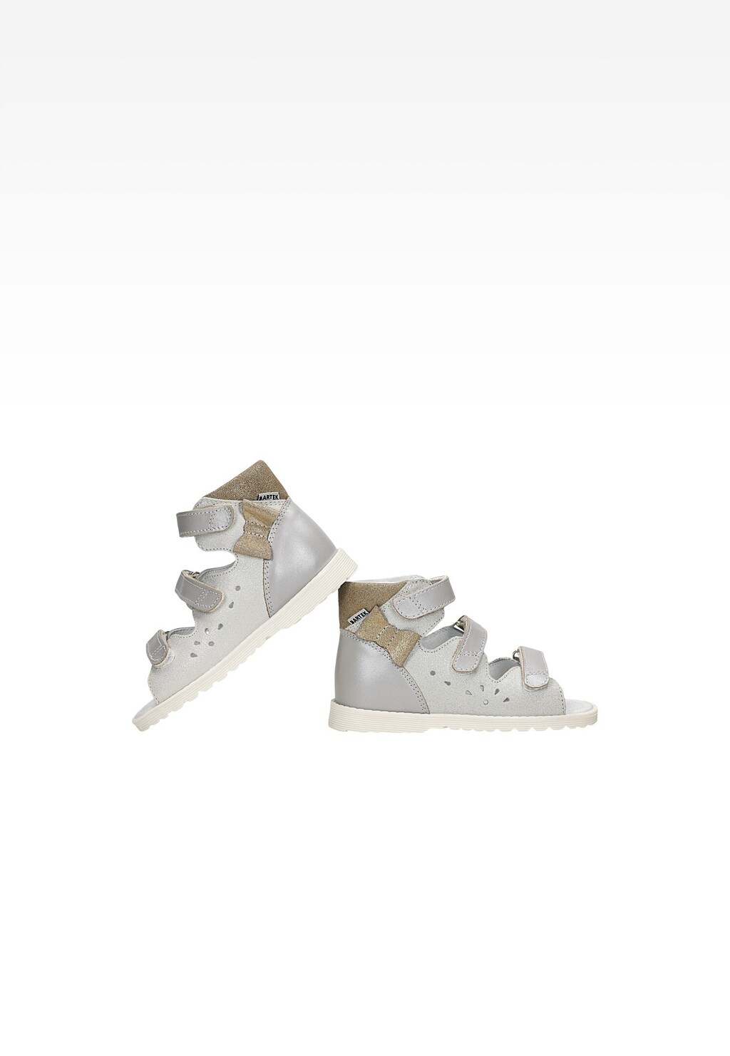 Sivé ortopedické sandále BARTEK 81803-028 Widok 6